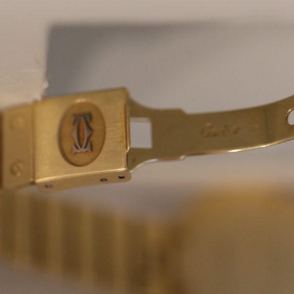 Cartier Santos Ronde yellow gold watch - Picture 16 of 16